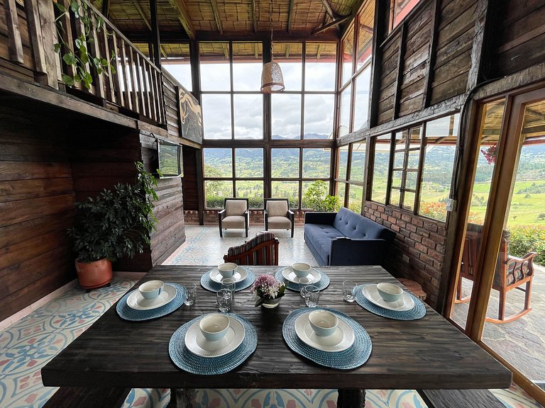 Cabain in Boyacá Colombia, near paragliding