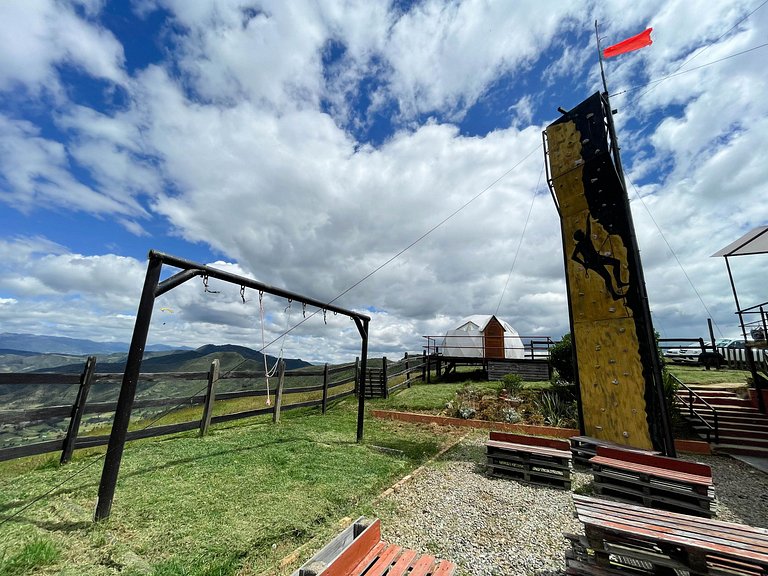 Cabaña de campo cerca a parapente en Boyacá