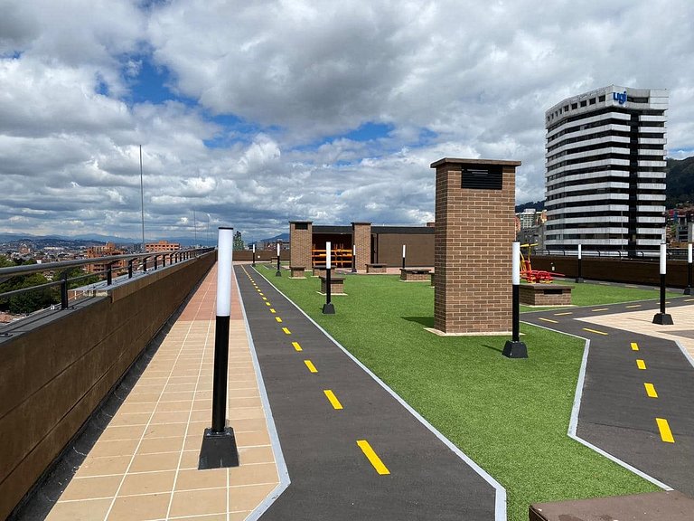 Exclusivo apartaestudio con vista a Bogotá