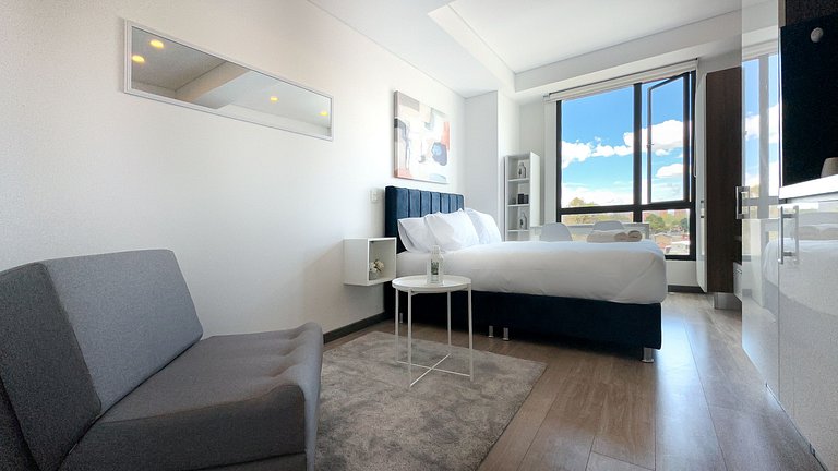 NUEVO Exclusivo apartaestudio con vista a Bogotá