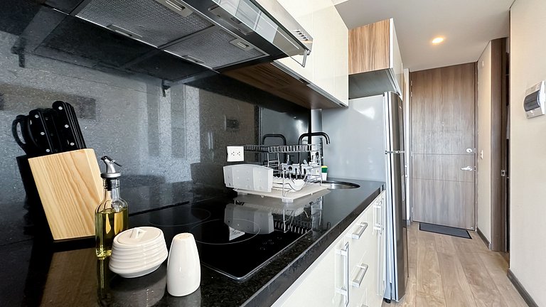 Exclusivo apartaestudio con vista a Bogotá