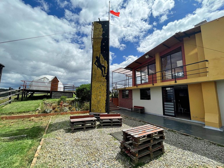 Cabaña de campo cerca a parapente en Boyacá