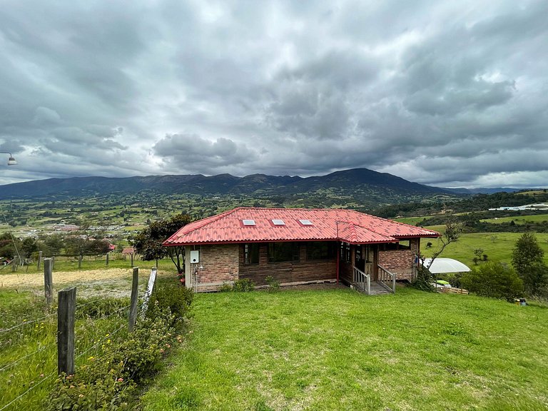 Cabaña de campo cerca a parapente en Boyacá