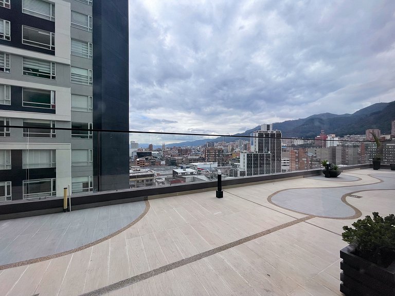 Hermosa Suite con vista increíble de Bogotá