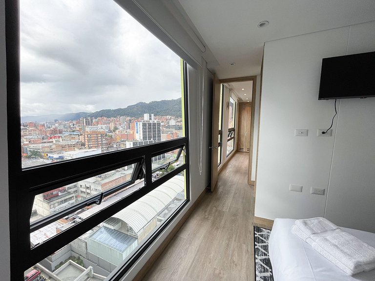 Hermosa Suite con vista increíble de Bogotá