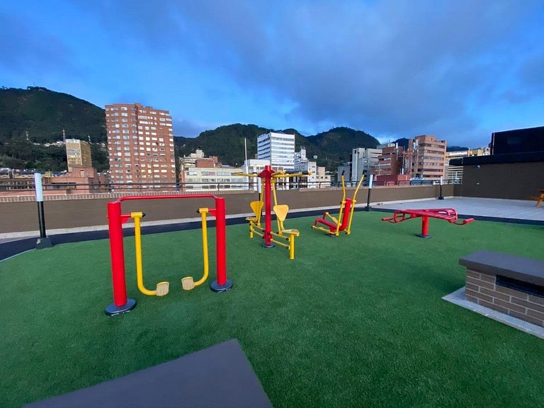 Loft moderno y con increible vista de Bogotá